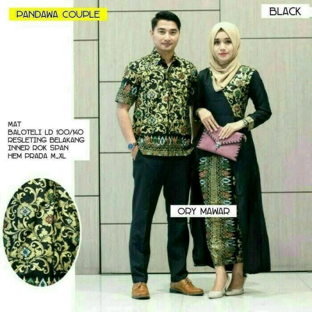TERMURAH – BATIK COUPLE PANDAWA HITAM