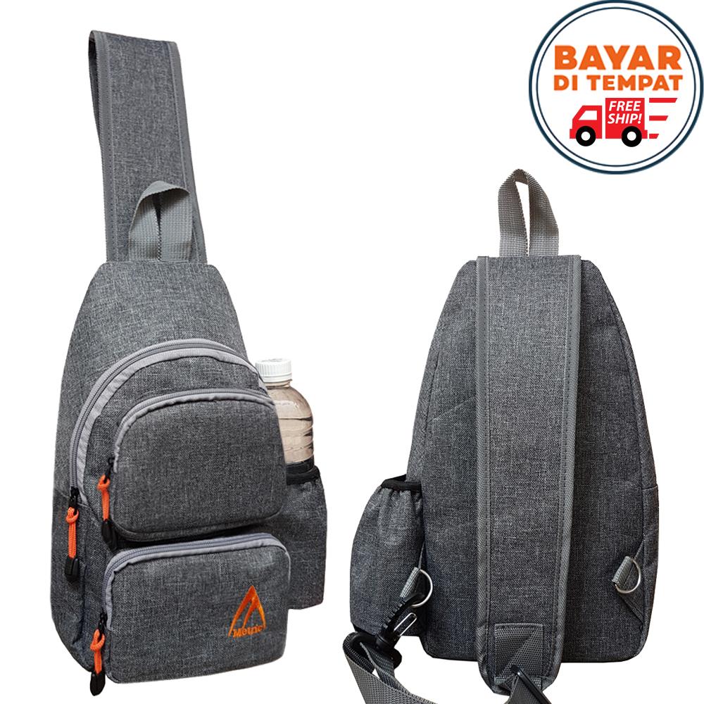 Free Shipping - Metric 0881 Tas Pria Tas Selempang Pria Tas Sling Bag Tas Waistbag Tas Ransel Tali Satu Tas Gadget Tas HP Tas Smartphone Tas Olah Raga Tas Futsal Tas Outdoor Tas Korea Tas Selempang Korea Original