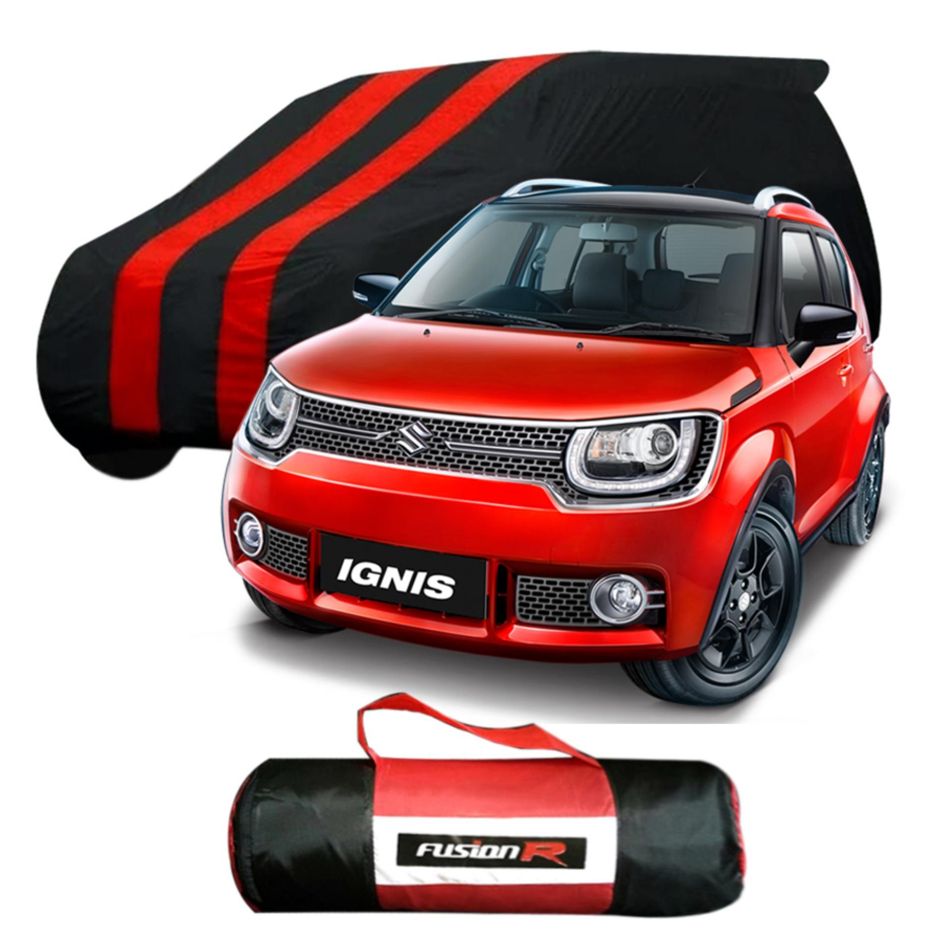 Vanguard Body Cover Penutup Mobil SUZUKI IGNIS Merah Hitam Waterproof / Sarung Mobil IGNIS Premium