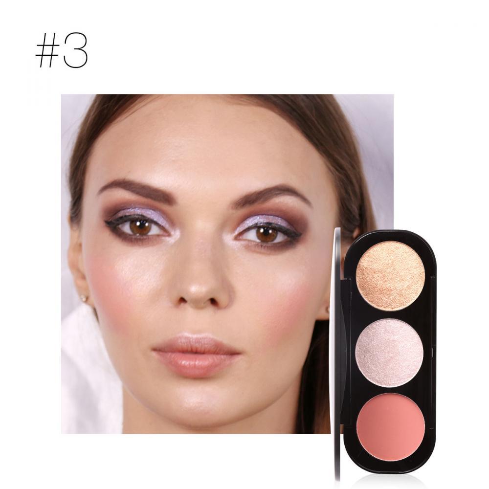 FOCALLURE Blush Highlighter Bronzer Palette Contour Face Makeup Powder #3 - intl FOCALLURE Blush Highlighter Bronzer Palette Contour Face Makeup Powder #3 - intl