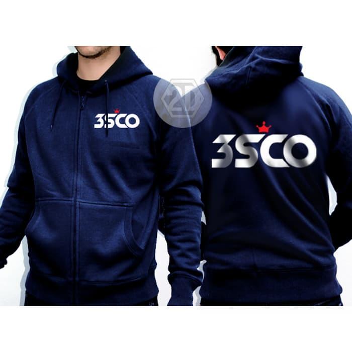 Terbaru!! Jaket 3Second Warna Navy Sweater Hoodiejaket Zipper Distro 3Second - ready stock