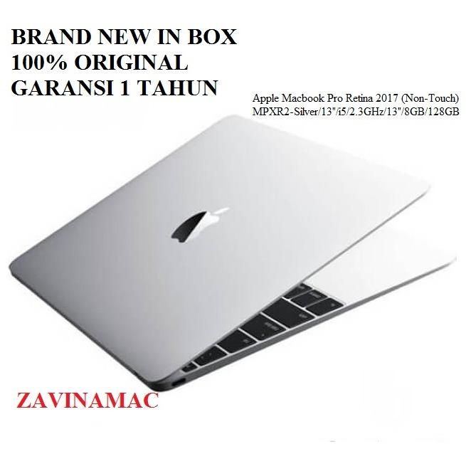 APPLE Macbook Pro Retina 2017 MPXR2 Non Touch/silver/13inch/2.3Ghz/i5/8GB/128GB
