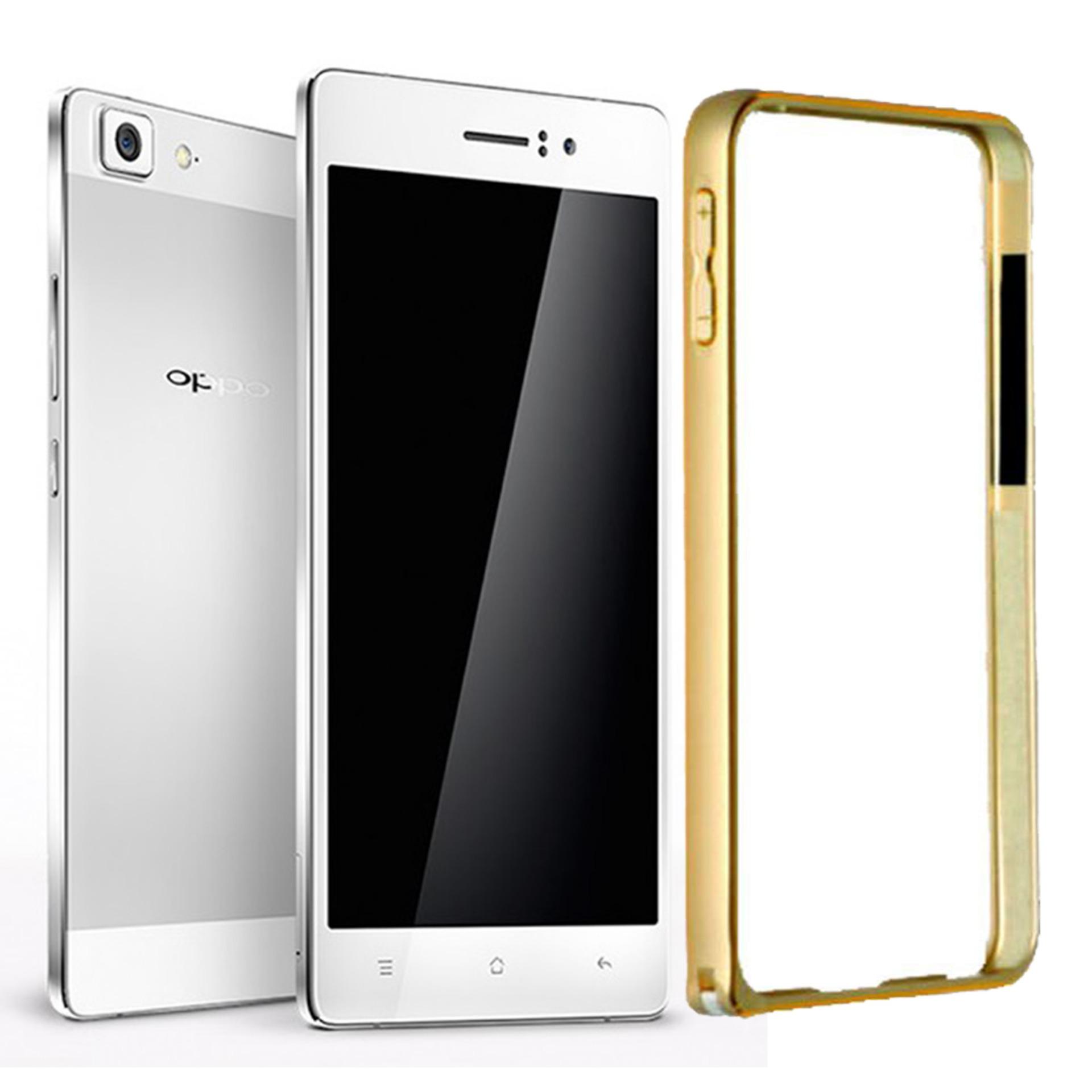 Aluminium Bumper Stainless Metal Bezel List for Oppo R5 / R8106 - Gold
