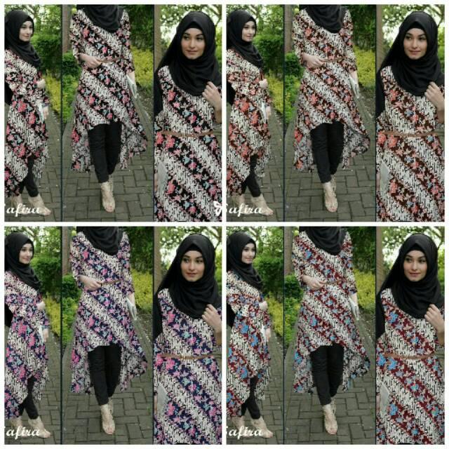 Batik Dress Top Safira .. Baju Safira Cantik Murah Meriah