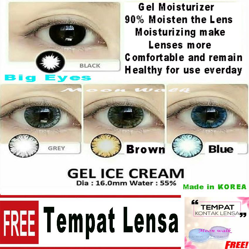Gel Ice Cream Softlens + Tempat Softlens