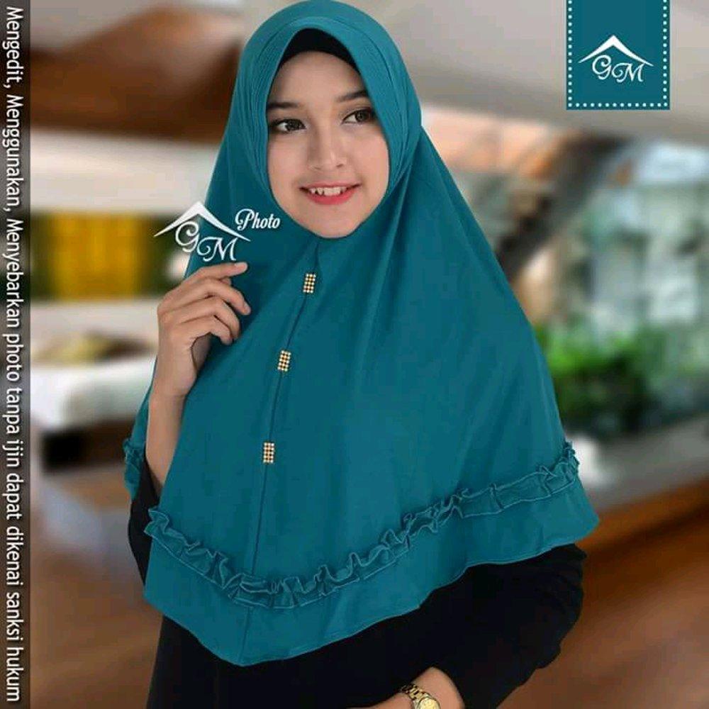 Jilbab Hijab Kerudung Khimar Ped Pet Laser Gotik Spandex Jersey