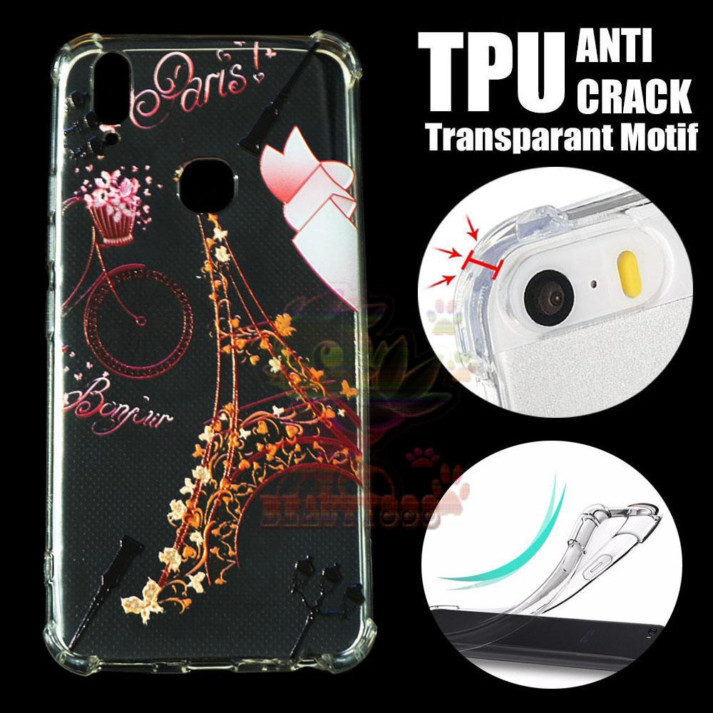 Beauty Case Anti Crack Vivo V9 Case 3D Luxury Animasi Vintage Menara Eiffel Paris Softcase Anti Jamur Air Case 0.3mm / Silicone Vivo V9 / Silikon Anti Shock / Case Hp / Jelly Case Vivo V9 / Anti Crack Gambar / Case Unik - 3