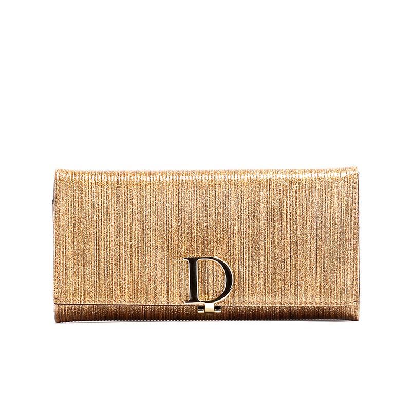 Korea Modis Gaya Kulit Baru Perempuan Dompet Dompet Wanita (Emas Cerah Model Panjang) Korea Modis Gaya Kulit Baru Perempuan Dompet Dompet Wanita (Emas Cerah Model Panjang)