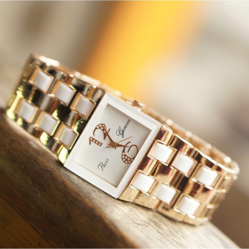JAM TANGAN WANITA GENEVA RANTAI KERAMIK MODEL ALEXANDRE CHRISTIE AC2182 2182 JAM TANGAN MURAH GN015