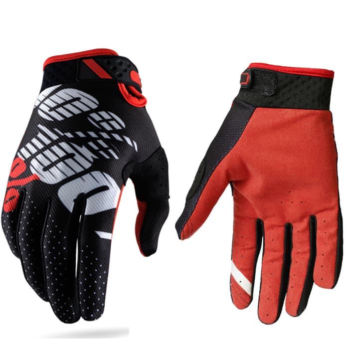BEST SELLER!!! sarung tangan 100% hitam / glove 100% / sarung tangan cross trail - JuwRHv