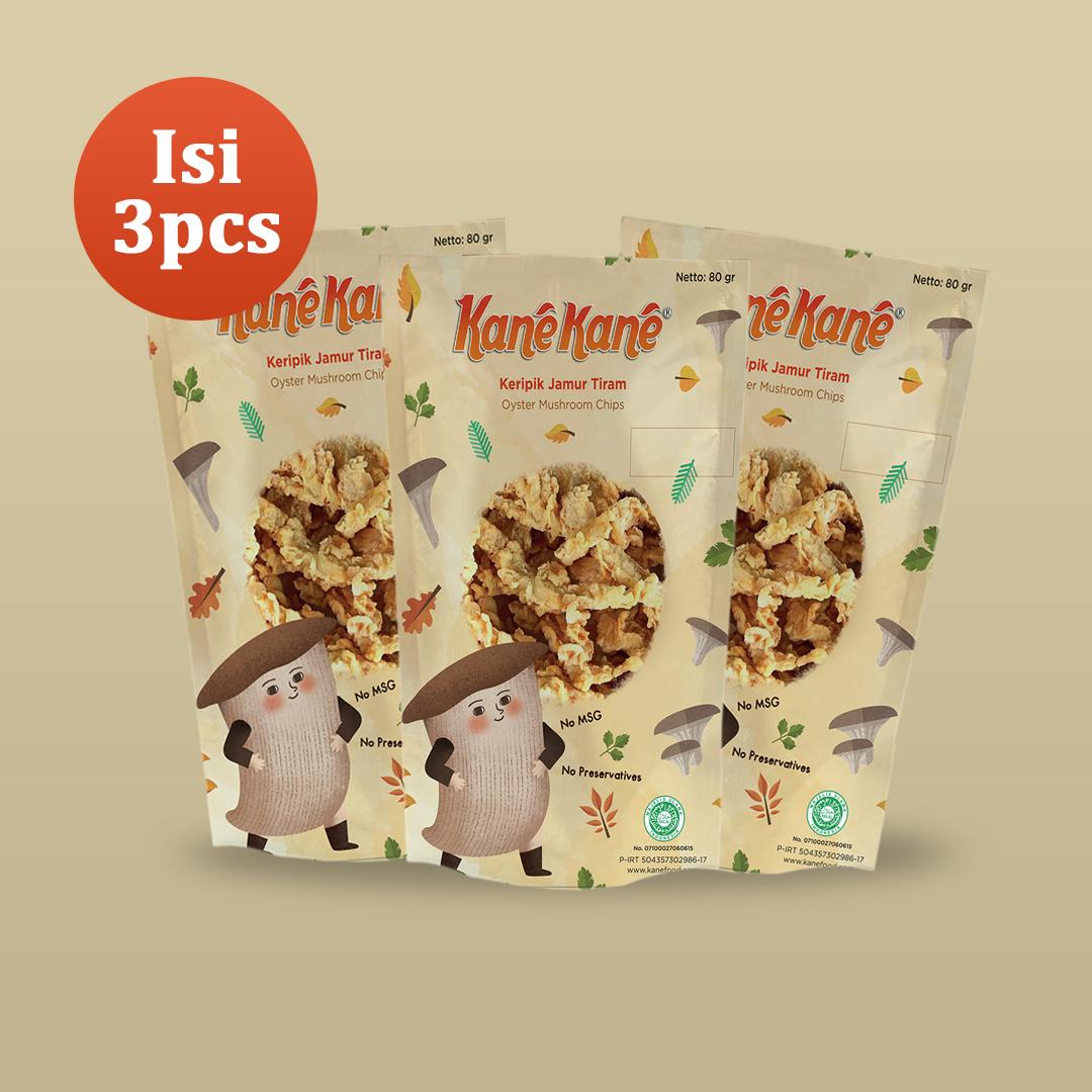 Keripik Jamur Tiram Kane Kane Isi 3