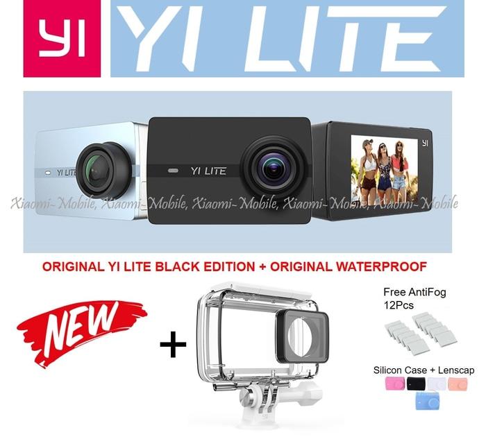 Original Xiaomi Yi LITE Action Camera LCD Plus Original Waterproof Terlaris di Lazada