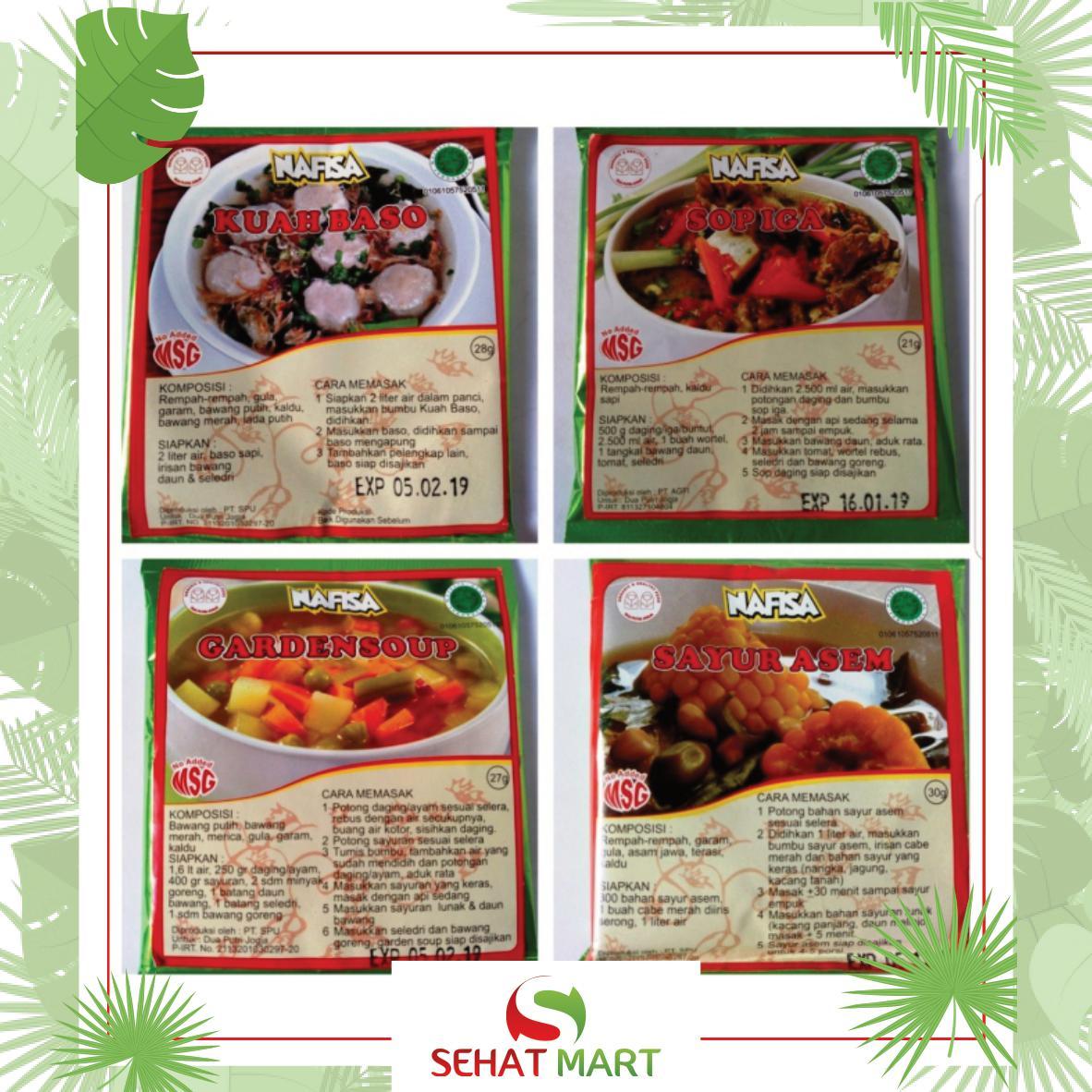 Bumbu Instan Nafisa Food Non MSG (Garden Soup)
