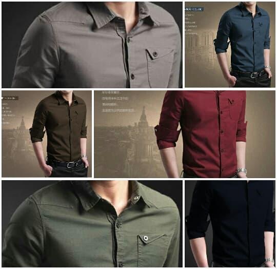 HARGA SPESIAL!!! kemeja cowok warna grey/hem miller kemeja pria - mT67ZO