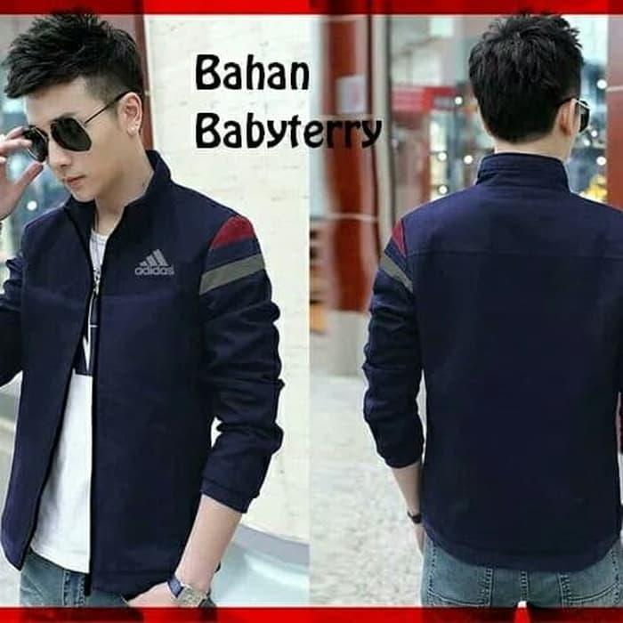 Terbaru!! Jaket Pria Adidas Babyterry - Navy - ready stoC-K