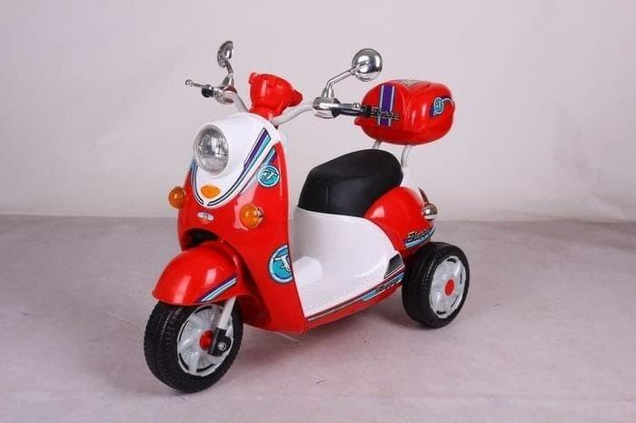 mainan anak mobil aki anak PMB VESPA ( ADA TOKO SURABAYA )