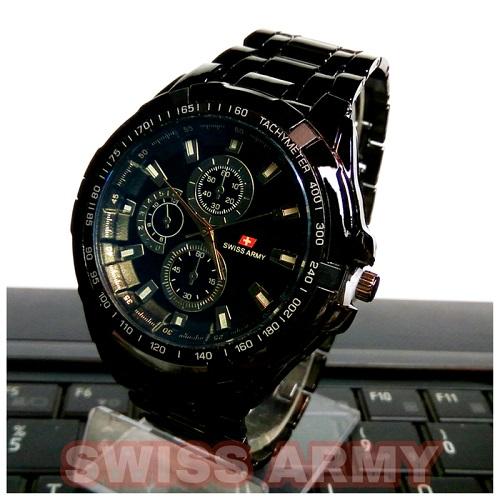 Swiss Army- Jam Tangan Pria & Wanita - Tali Rantai Stainless Steel - Terbaru