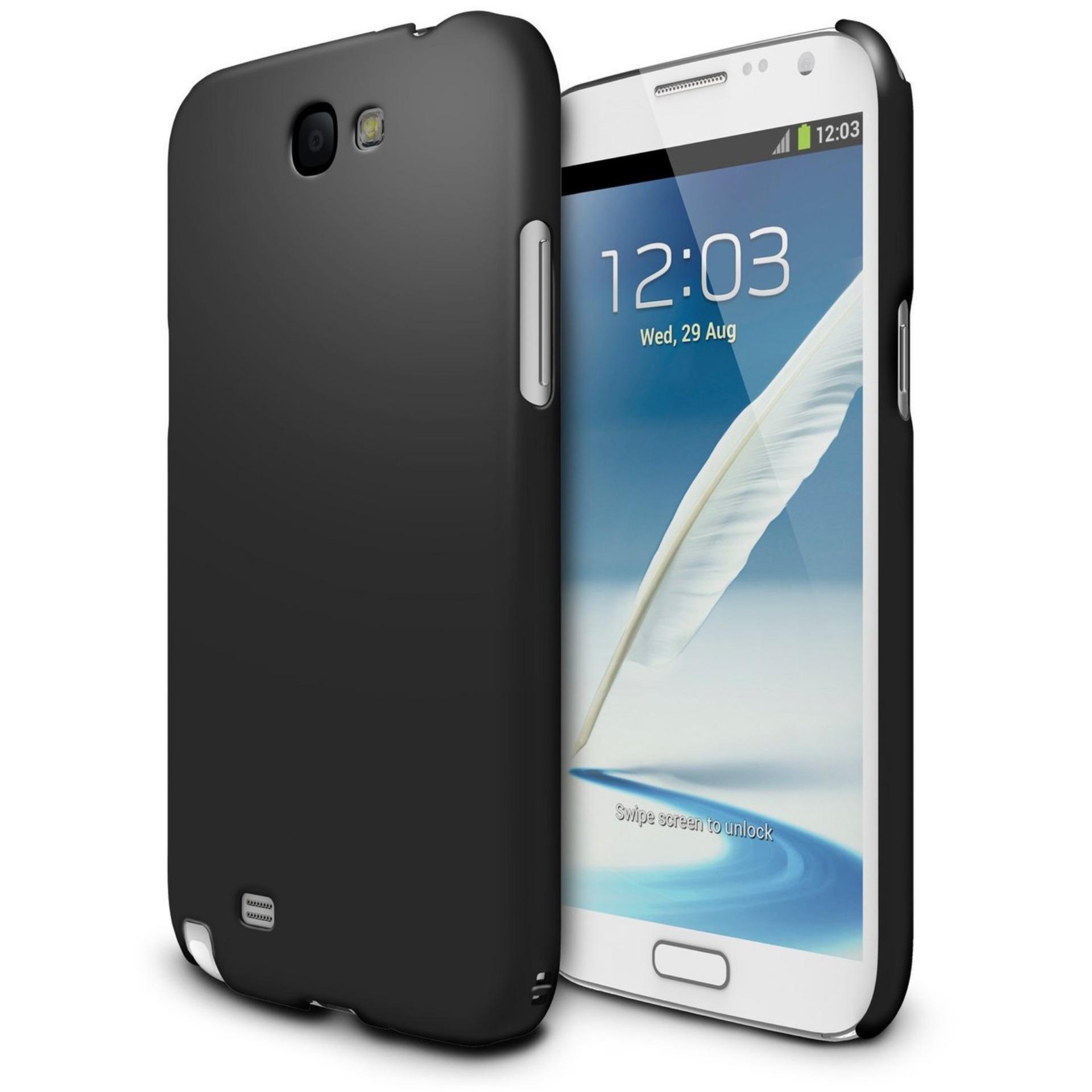 DarkNight for Samsung Galaxy Note 2 / LTE / Duos / N7100 / N7102 | Slim Case Black Matte Softcase Premium (Anti Minyak/Anti Sidik Jari) - Hitam Doff