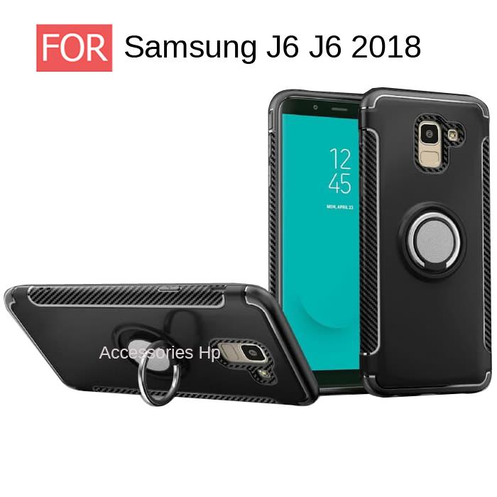 Accessories Samsung J6 J6 2018 Case Ultimate Carbon Ring Kickstand
