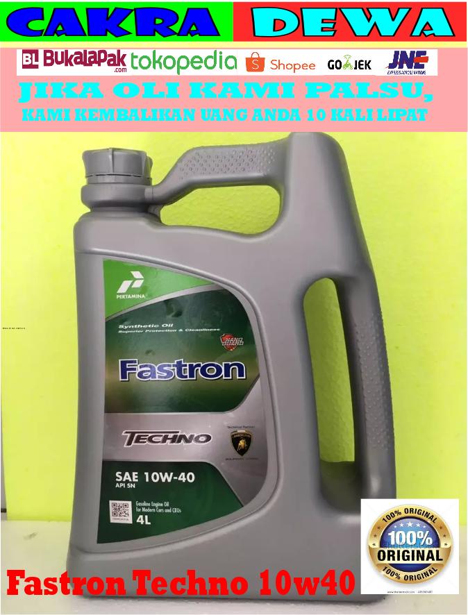 Oli Mesin mobil Pertamina Fastron Techno 10W40 4 liter