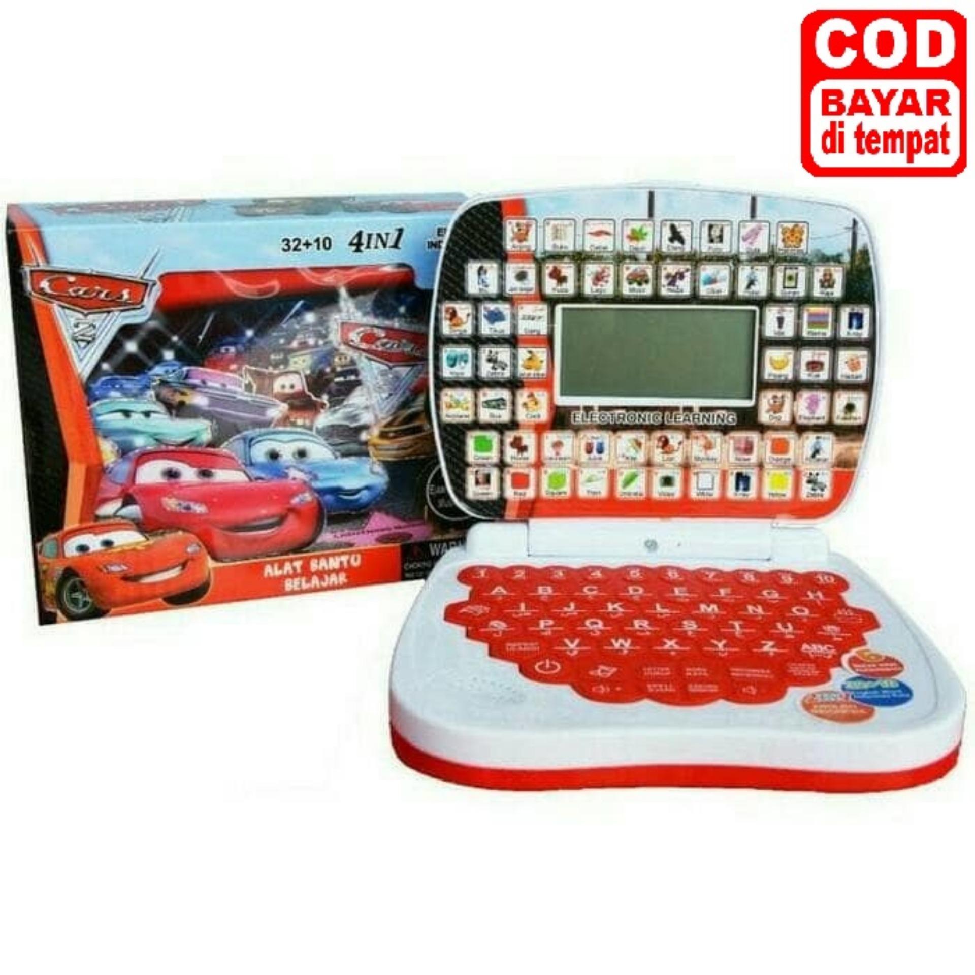 Mainan Edukasi Anak Mainan Laptop Mini dengan layar 4 bahasa