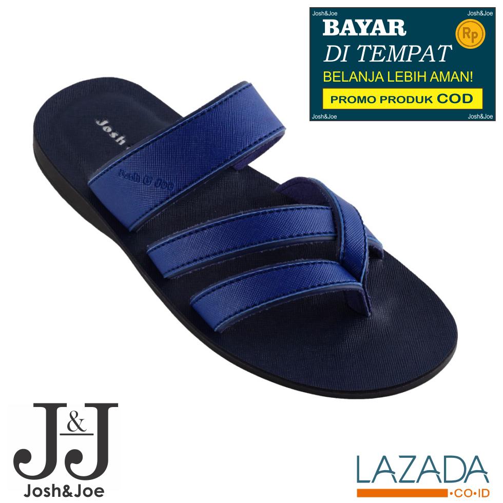 Josh&Joe / fashion pria / sandal murah / sandal pria / sandal pria kulit / sandal pria casual / sandal pria dewasa / sandal gunung pria/ sandal jepit pria 10SBLU
