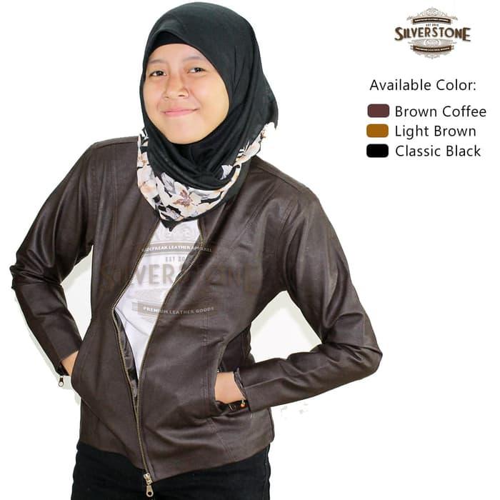 Jaket Kulit Wanita - Vintage Style - Brown Country TERMURAH