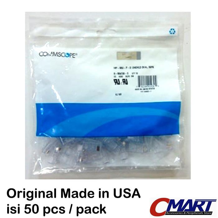 Rj45 Amp Commscope Rj 45 Original Utp Cat 5 Konektor - Com-6-554720-5