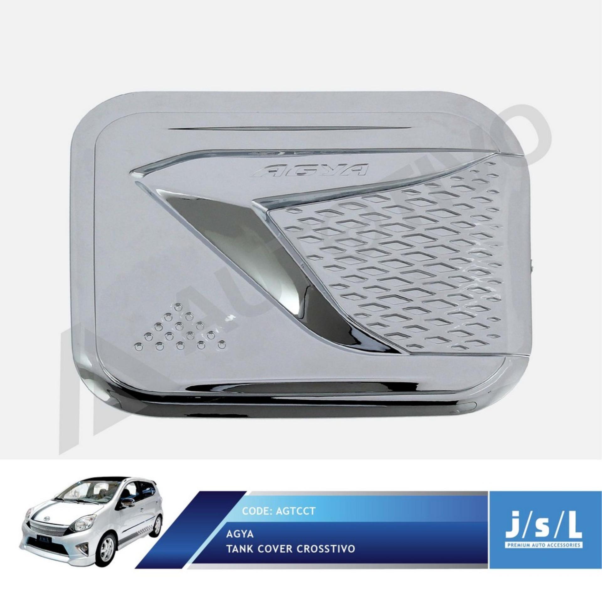 Toyota Agya Tank Cover Crosstivo Chrome Harga 45,000 rupiah*Gratis Ongkir