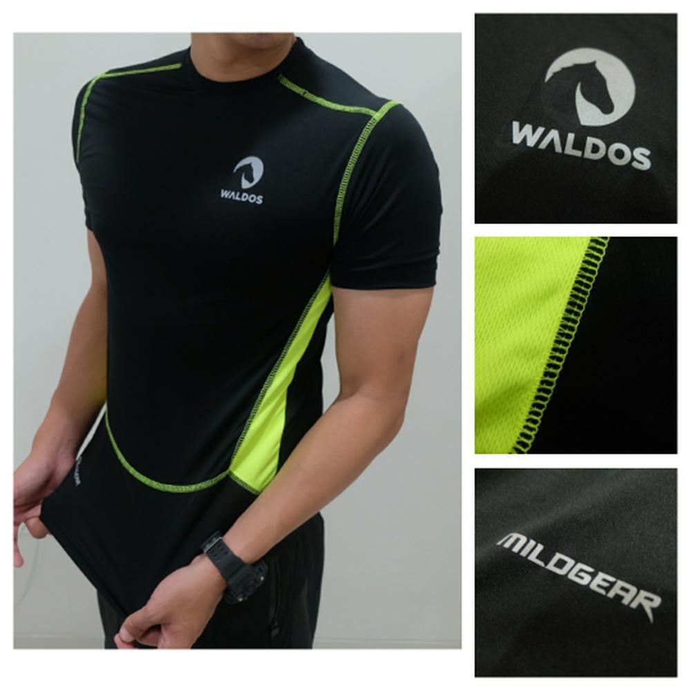 Baju Manset Baselayer Waldos Sports Apparel Hijau Stabilo Easty