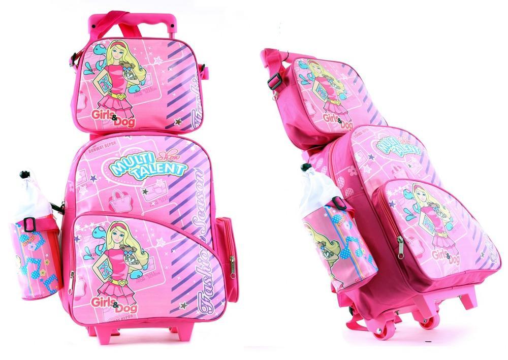 Promo tas trolley anak perempuan, tas roda anak cewek, tas roda tk, wenfai , GF 546 Fashion