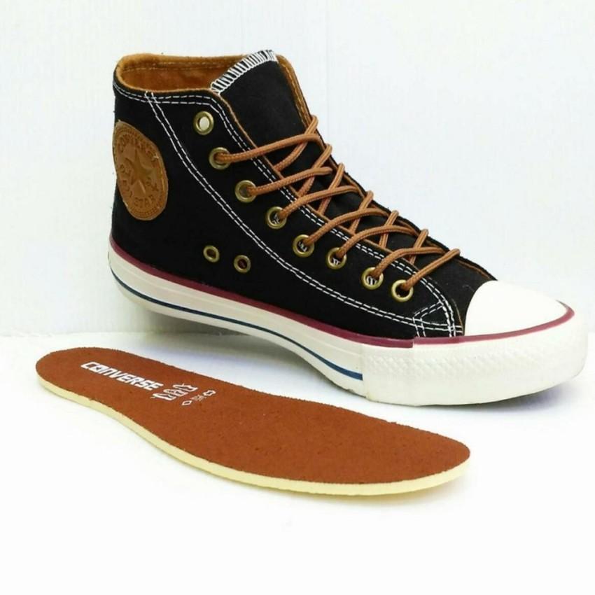 Converse Chuck Taylor All Star Classic Colour high Top Sepatu Sneakers - abu abu