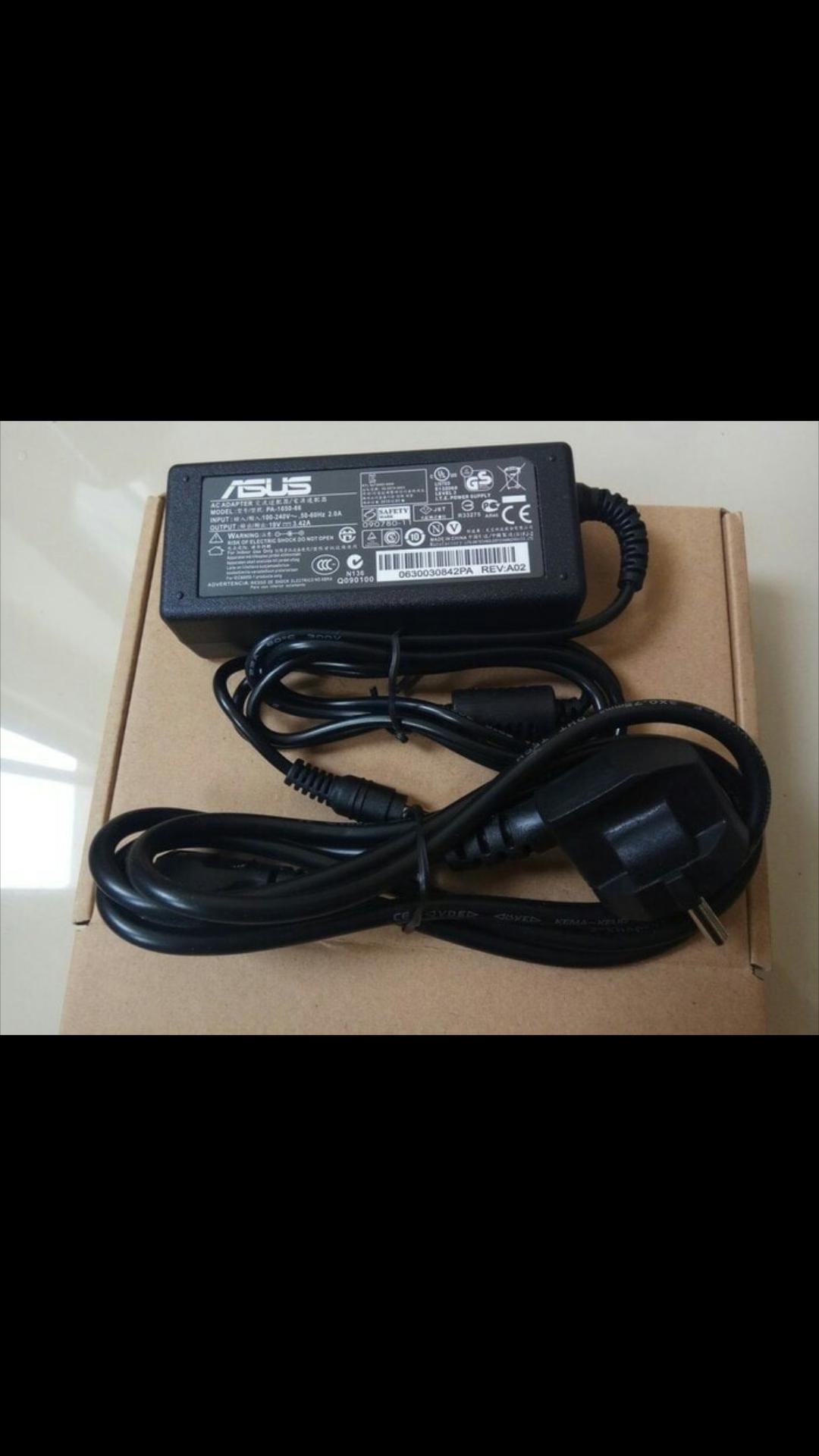 ASUS Charger ori Laptop original komputer cas casan travel batok charging adaptor adapter ac dc RHS ASUS ORIGINAL 19V 3,42A SUDAH BONUS KABEL POWER NYA original produk jamin barang bagus gk kecewa sblm dikirim brng di cek dan tes dulu barang new. read