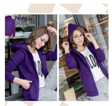Basic Jacket Hoodie UNISEX with Zipper