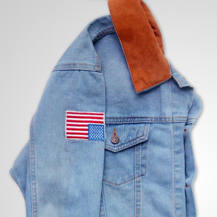 Jaket Dilan 1990 Bordir bendera - Bioblitz Sesuai gambar