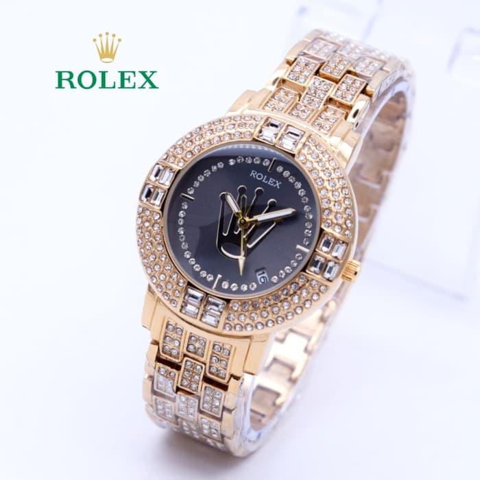HOT PROMO Jam Tangan Wanita Rolex Diamond Super Mewah ( Aigner Bonia Guess Rado) /SALE