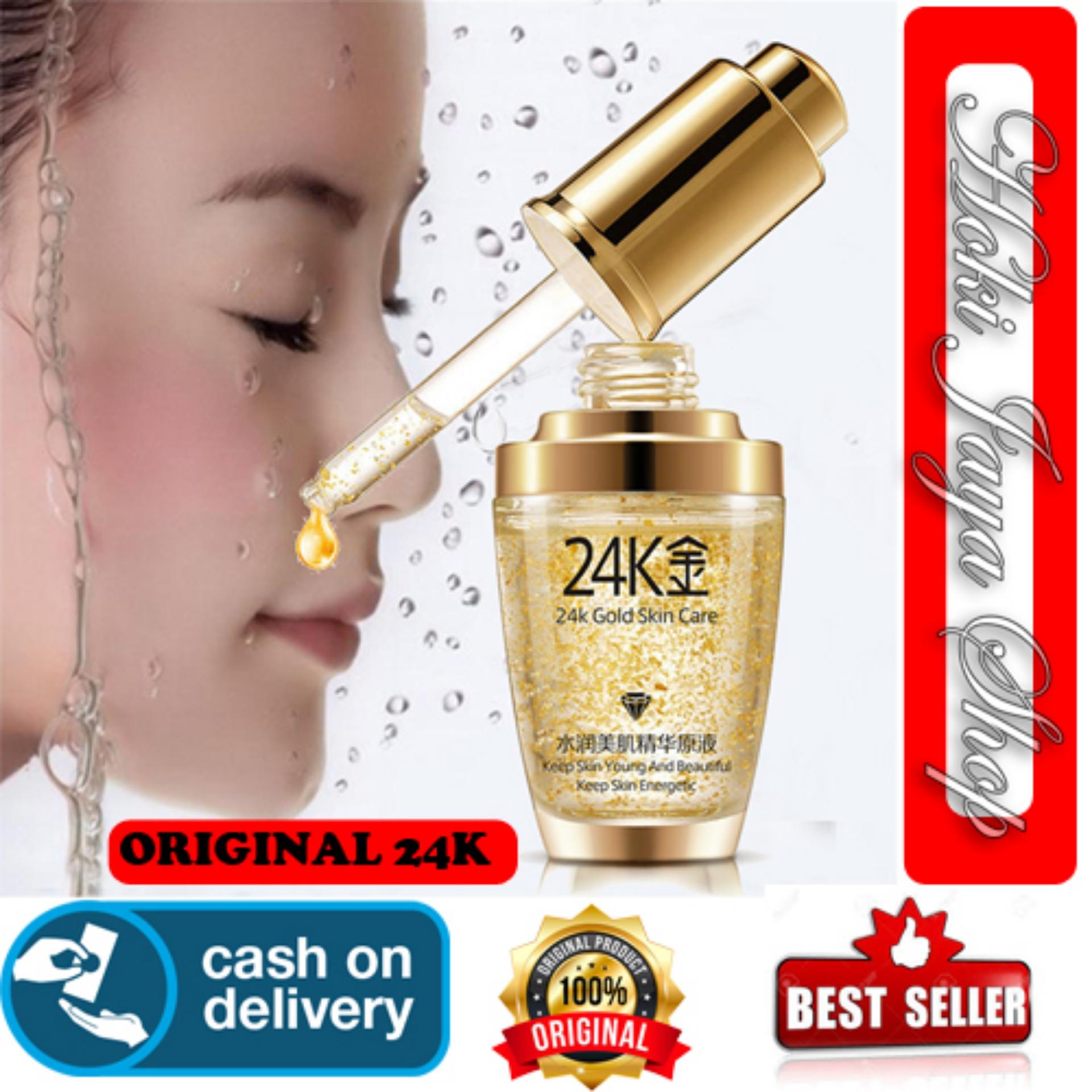 HOKI COD - Serum Wajah Emas 24K Bioaqua 24k Gold Bioaqua bb Cushion Skin Care Penghilang Kantung Mata dan Kerutan Wajah
