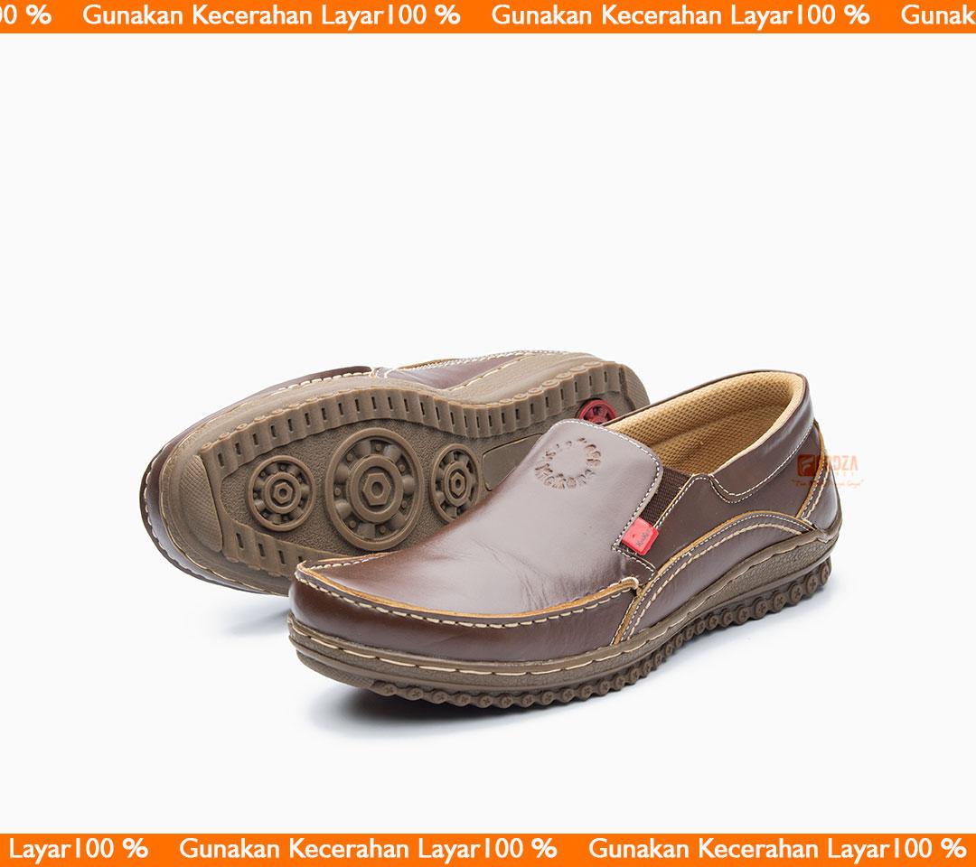 Sepatu Casual Pria Slip On Kulit Asli Outsole Karet Anti Slip Limited Model Santai Dan Formal Bukan Kickers 994CK