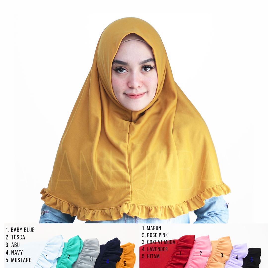 Kerudung Instan Hijab Instan Rempel Jilbab Instan Najwa Rempel Khimar Instan Murah