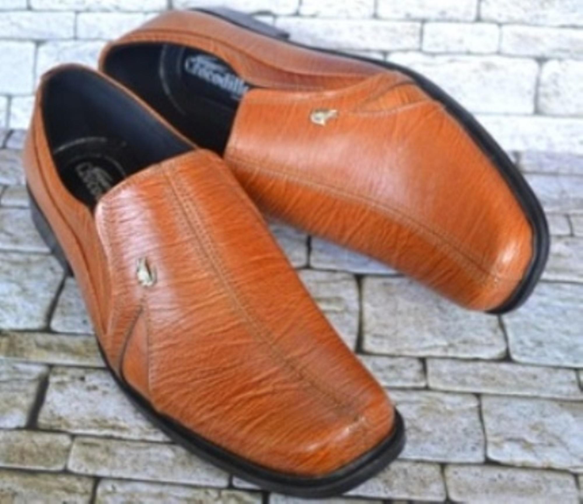 Sepatu Crocodile CC638 Kulit Sapi Asli - Sepatu Pantofel Pria - Sepatu Formal Kulit Asli Cool And Calm
