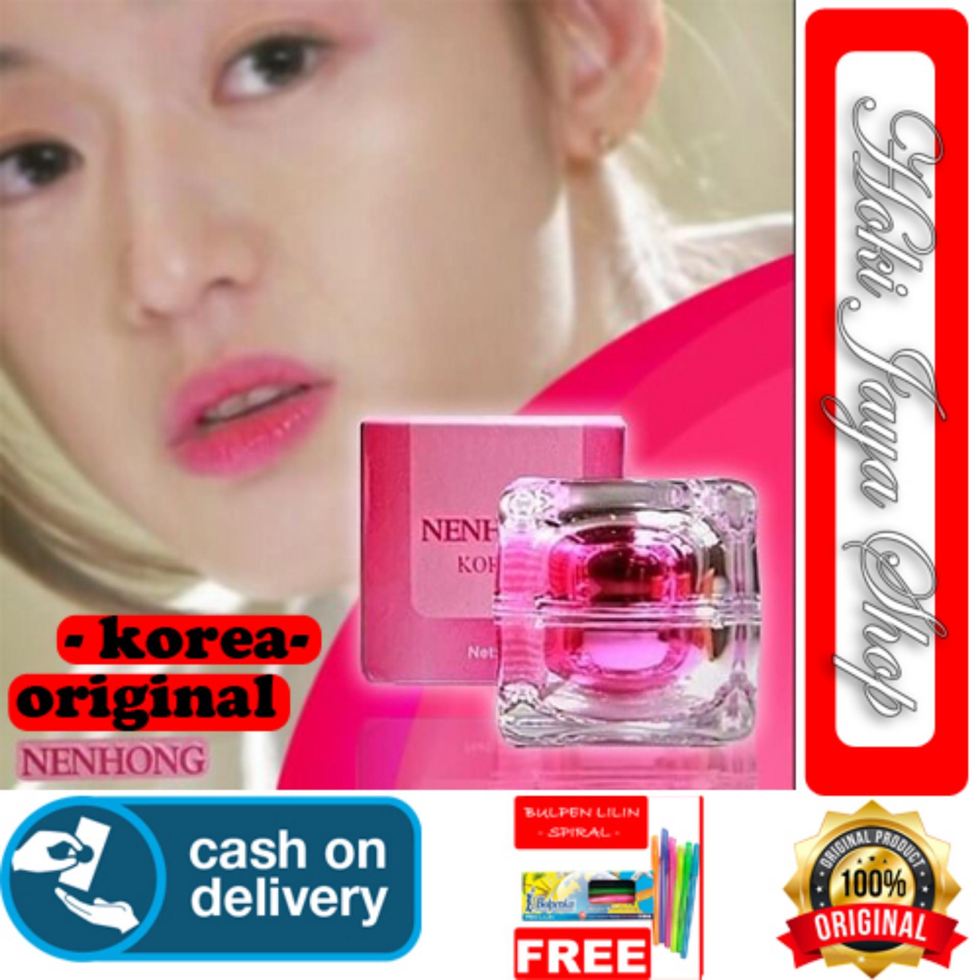 HOKI COD - Nenhong Lip Gloss Pemerah Bibir & Nipple Pink Alami - Nen Hong - 30g - Kailijumei + Gratis Pulpen Lilin Unik Serba Guna Hitam Pekat - 1 Pcs