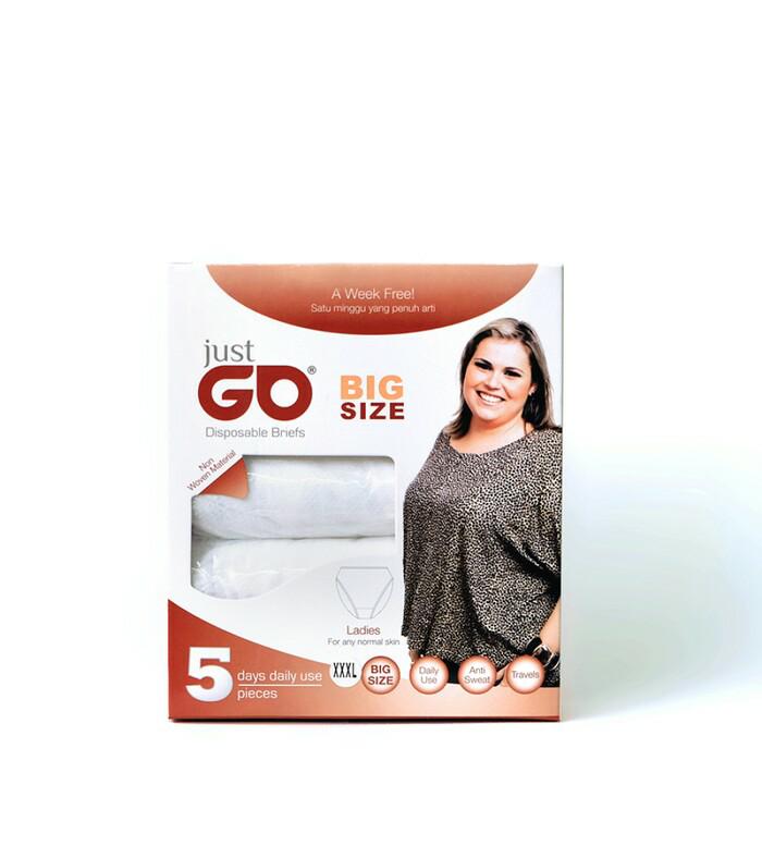 PROMO SAAT INI CELANA DALAM KERTAS JUST GO / CD KERTAS JUST GO 1X PAKAI TERLARIS