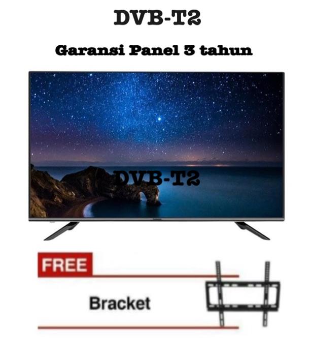 Changhong LED50E6000HFT (50 INCH/FHD/DVB-T2) digital 50 Inch + Bonus Bracket Dinding