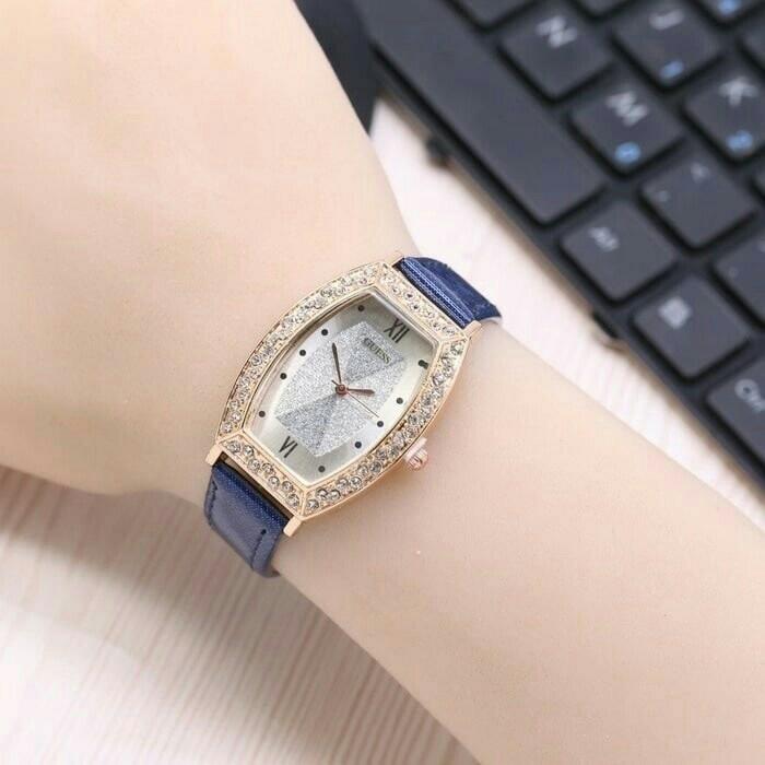 laris jam tangan best seller guess wanita / jtr 1095 biru