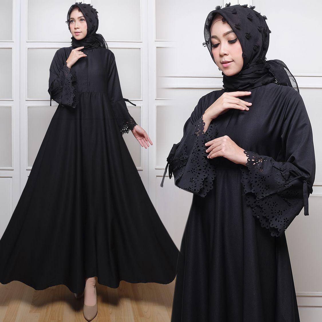 Gamis Balotelli Terompet Laser Tangan Panjang Wanita Dewasa - Gamis polos Gamis Busui / Bumil Gamis Baloteli Busana Muslim Wanita Gamis Murah Baju Lebaran Baju Pesta