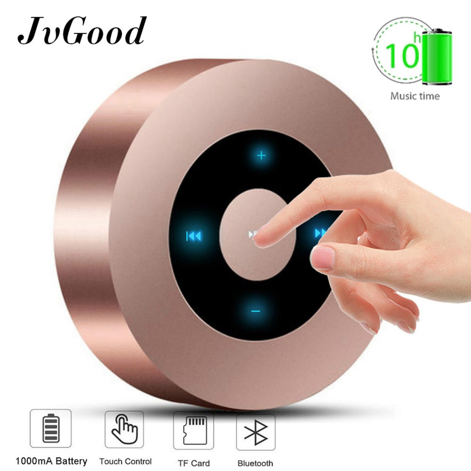 JvGood Bluetooth Speakers Wireless Portable Bluetooth Speaker LED Touch Design with HD Sound /10-Hour Playtime /Bluetooth 4.1 / Micro SD Support, for iphone/ipad/Tablet/Laptop/Echo dot