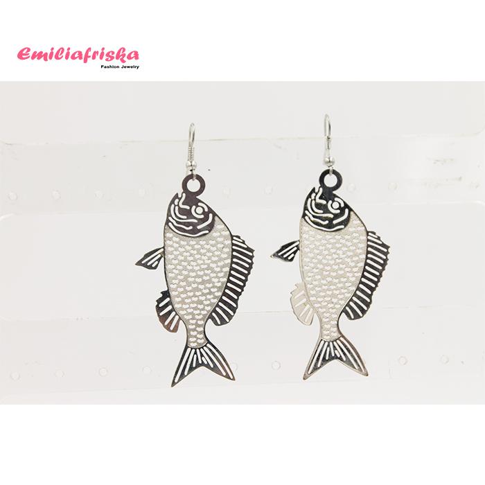 ANTING KOREA AKSESORIS HIJAB FASHION ANTING IMPORT SILVER MURAH WANITA