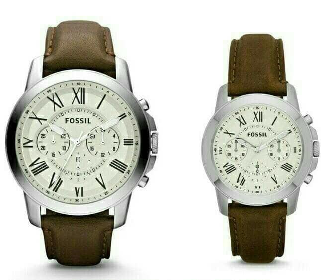JAM TANGAN FOSSIL FS 4735 / FS 4839 ORIGINAL COUPLE