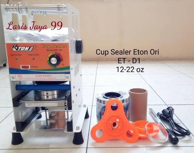 HARGA DISKON!!! MESIN CUP SEALER ETON ET-D1 (gelas 12-22oz)+ PLASTIK - 5mmtmS