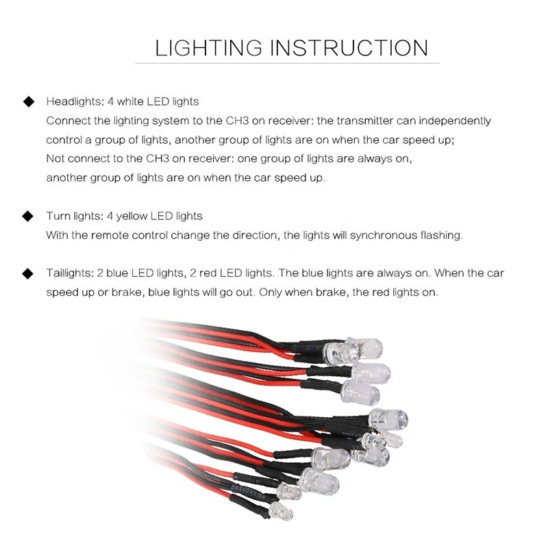 rc car led light system